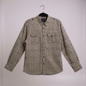 Guess Men's Dillon Camouflage Long Sleeve Slim Fit Size L